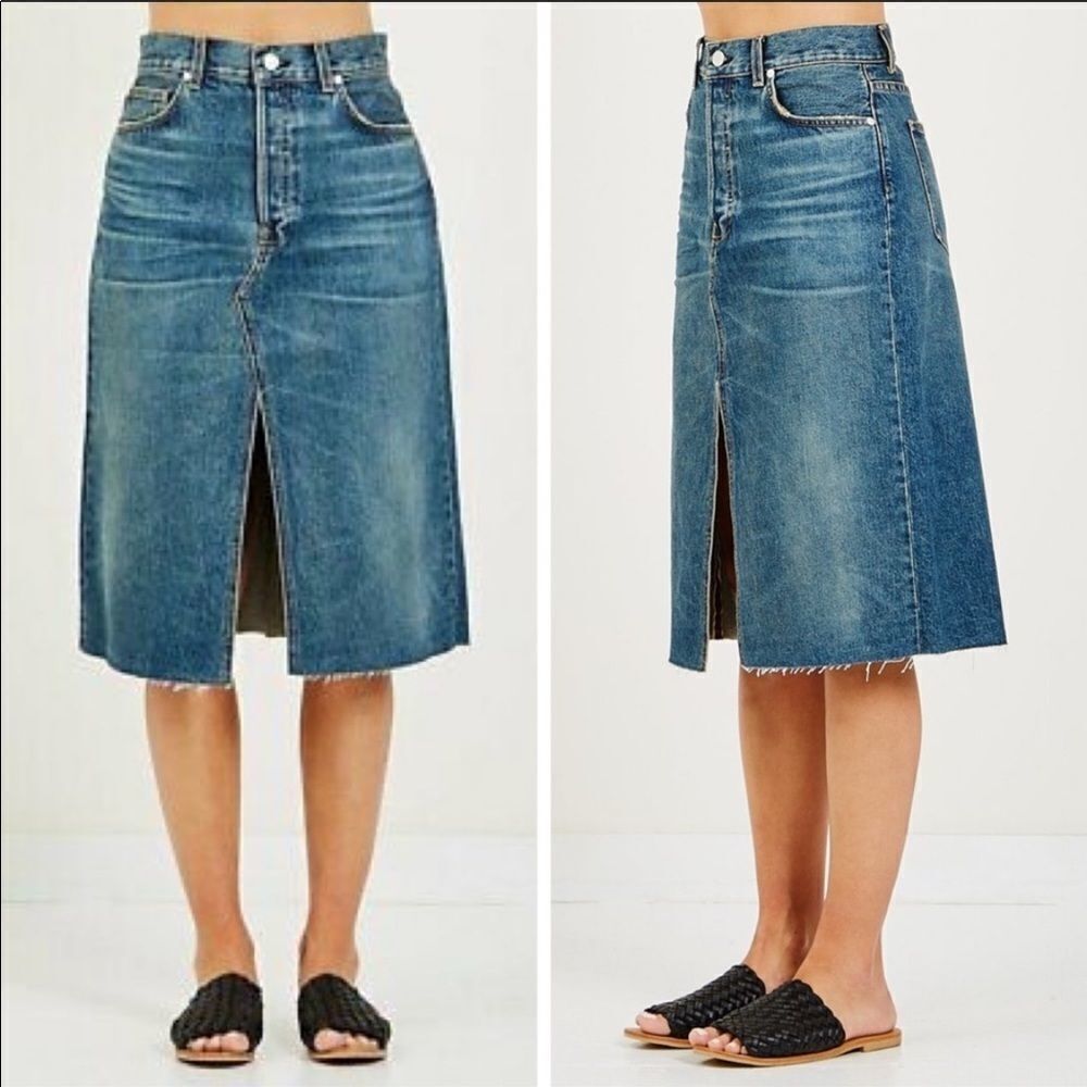 New CQY vintage denim skirt - Picture 2 of 3
